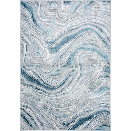 Safavieh 8 x 10 ft. Meadow 500 Contemporary Rectangle Area Rug Blue & Grey MDW564N-8